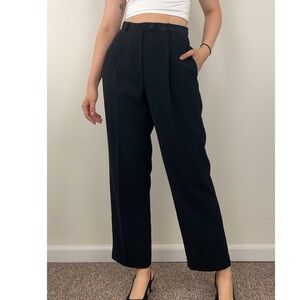 Vintage Paul Harris Designs Black High Waisted Trousers Slacks
